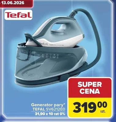 Generator pary TEFAL SV6212E0 promocja w Carrefour