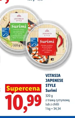 Surimi z chilli Vitasia Japanese Style promocja w Lidl