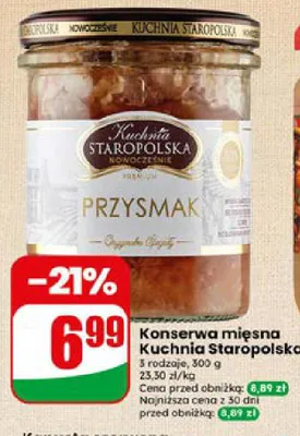 Konserwa mięsna Kuchnia Staropolska Przysmak promocja w Dino