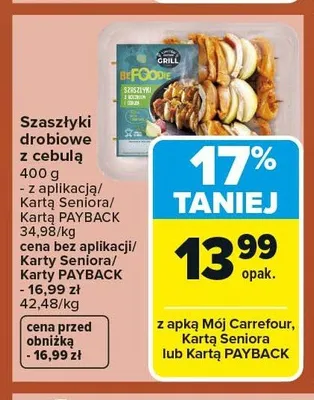 Szłyki drobiowe z cebulą promocja w Carrefour