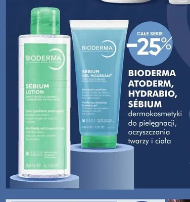 Dermokosmetyki do pielęgnacji, oczyszczania twarzy i ciała BIODERMA ATODERM, HYDRABIO, SÉBIUM promocja w Super-Pharm