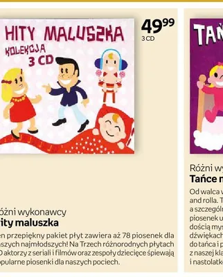 Płyta CD Różni wykonawcy Hity maluszka 3-pak promocja w Dzień Dziecka