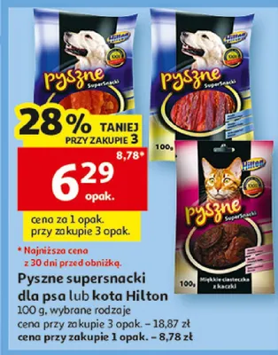 Pyszne supersnacki dla psa Hilton promocja w Auchan