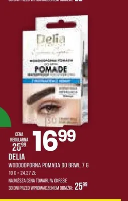 Wodoodporna pomada do brwi Delia promocja w Drogerie Natura
