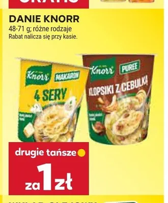 Danie Knorr Makaron 4 Sery promocja w Stokrotka