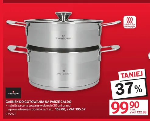 Garnek do gotowania na parze Caldo Zwieger promocja w Selgros