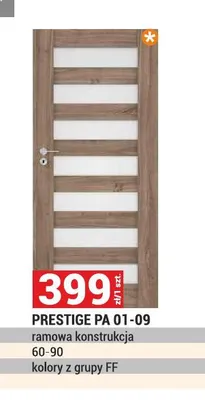 Drzwi Prestige PA 01-09 promocja w Merkury Market