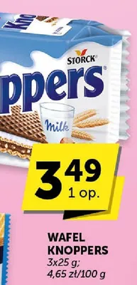 Wafel Knoppers Milk promocja w Euro Sklep