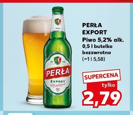 Piwo Perła Export 5,2% promocja w Kaufland
