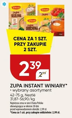 Zupa instant Winiary promocja w Chata Polska