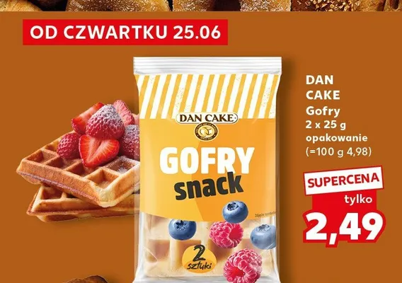 Gofry snack Dan Cake promocja w Kaufland