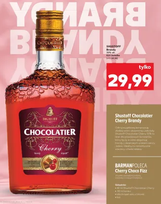 Likier Shustoff Chocolatier Cherry Brandy promocja w Kaufland