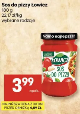 Sos do pizzy Łowicz promocja w Delikatesy Centrum