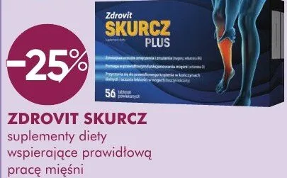 Suplement diety ZDROVIT SKURCZ suplementy diety wspierające prawidłową pracę mięśni promocja w Makro