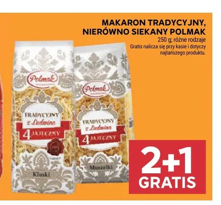 Makaron tradycyjny Polmak promocja w Stokrotka