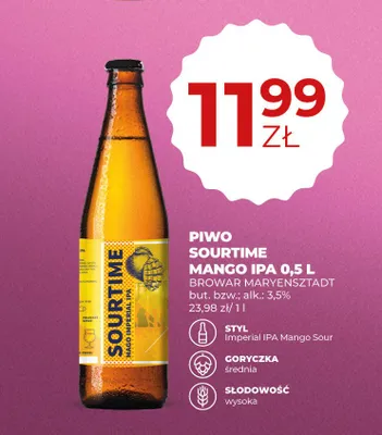 Piwo Sourtime Mango IPA Browar Maryensztadt promocja w Duży Ben