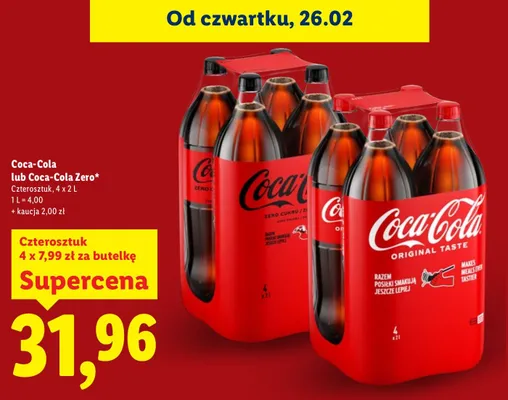 Napój Coca-Cola promocja w Lidl