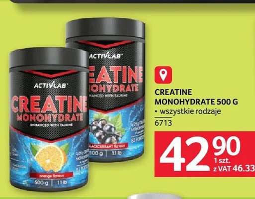 Creatine Monohydrate ACTIVLAB promocja w Selgros