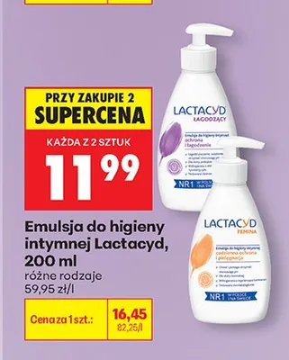 Emulsja do higieny intymnej różne rodzaje promocja w Biedronka