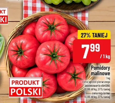 Pomidory malinowe promocja w POLOmarket