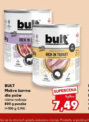 Mokra karma dla psów Bult promocja w Kaufland