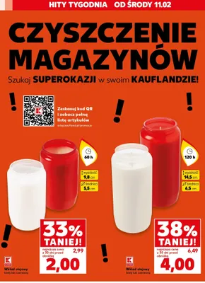 Wkład olejowy biały lub czerwony promocja w Kaufland