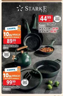Patelnia 24x5,5 cm Starke Pro promocja w Leclerc