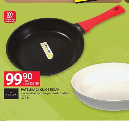 Patelnia 24 cm Obsidian Zwieger promocja w Selgros