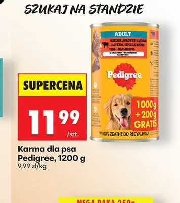 Karma dla psa Pedigree Adult promocja w Biedronka