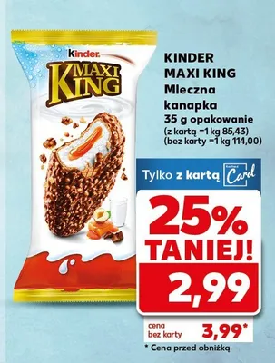 Mleczna kanapka opakowanie promocja w Kaufland