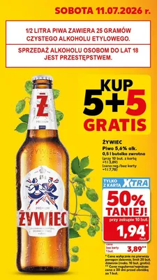 Piwo Żywiec promocja w Kaufland