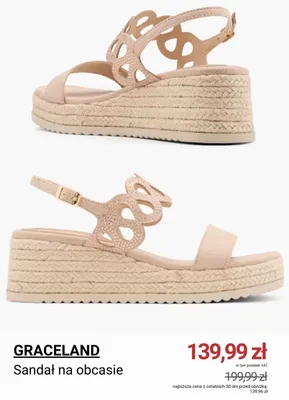 Sandał na obcasie Graceland promocja w Deichmann