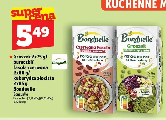 Fasola czerwona Bonduelle Porcja na raz promocja w TOPAZ