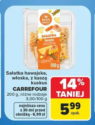Sałatka z kaszą kuskus Carrefour promocja w Carrefour