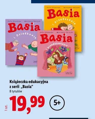 Książeczka edukacyjna z serii Basia promocja w Lidl
