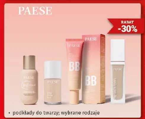 Podkłady do twarzy wybrane rodzaje promocja w Drogeria Kosmyk