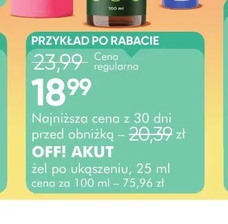 Żel po ukąszeniu Off! Akut promocja w Super-Pharm