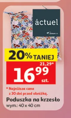 Poduszka na krzesło wym. 40x40cm promocja w Auchan