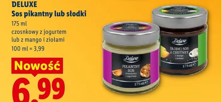 Pikantny sos czosnkowy z jogurtem promocja w Lidl