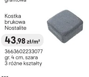 Kostka brukowa Nostalite szara promocja w Castorama