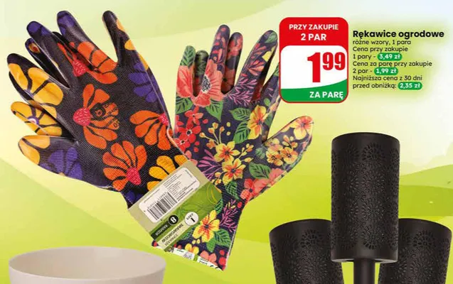 Rękawice ogrodowe promocja w Dino