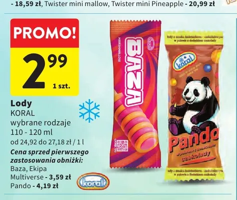 Lody Ekipa Multiverse promocja w Intermarche