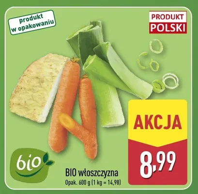 BIO włoszczyzna promocja w Aldi