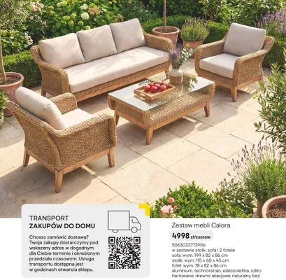 Zestaw mebli Calora promocja w Castorama