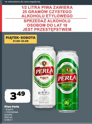Piwo Perła Export promocja w Netto