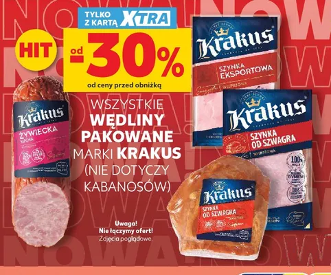 Wędliny pakowane Krakus promocja w Kaufland