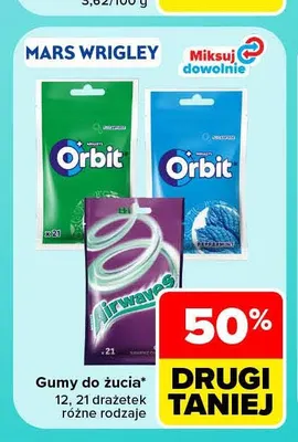 Gumy do żucia Orbit Airwaves promocja w Carrefour