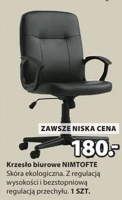Krzesło biurowe NIMTOFTE promocja w Jysk