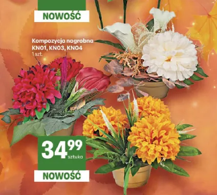 Kompozycja nagrobna promocja w Delikatesy Centrum