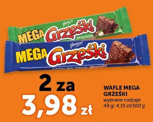 Wafel Mega Grześki Goplana promocja w ABC